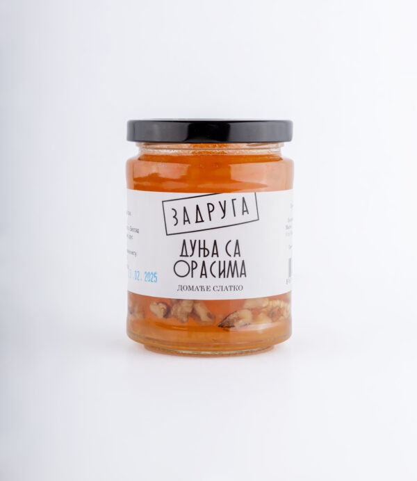 Domaće slatko dunja sa orasima 375g