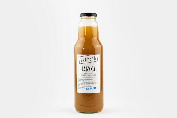 Voćni sok 100% jabuka 750ml, bez šećera, od autohtonih sorti jabuka